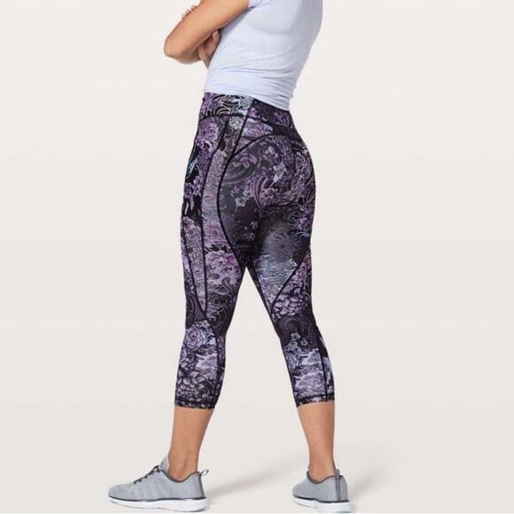 🤩Lululemon Time To Sweat Crop *23"
Memoir Multi Purple - Picture 3 of 3